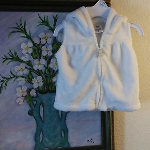 Bear hood furry vest